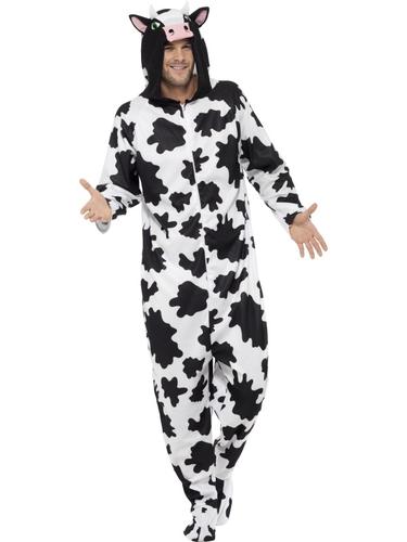 Farm Cow Adult Jumpsuit Fancy Dress Animals Book Week Mens Ladies Costume Outfit