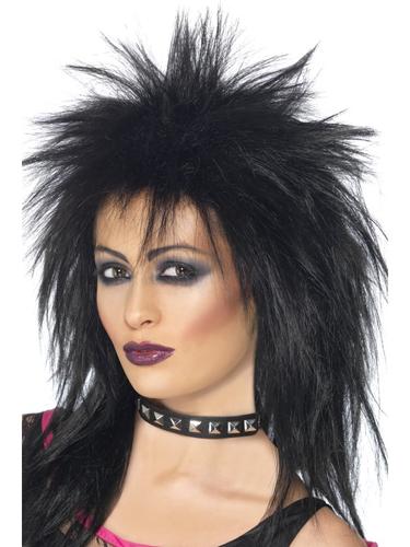 1980s Celebrity Punk Wigs Ladies Fancy Dress 80s Womens Eighties