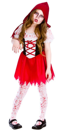 Blood Halloween Girls Fancy Dress Horror Spooky Kids Childrens Costumes Zombie