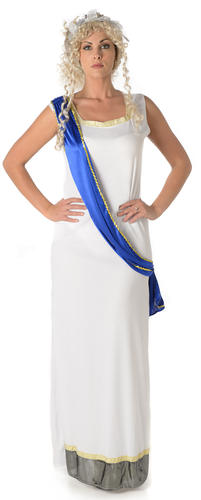 Imperial Goddess Ladies Fancy Dress Ancient Roman Greek Womens Adult Costume New