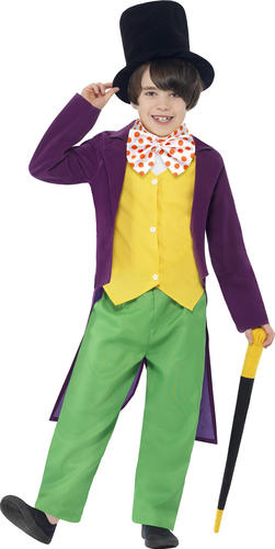 Charlie /& The Chocolate Factory Kids Fancy Dress Book Character Children Costume