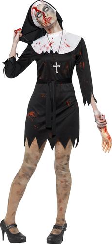 Scary Zombie Ladies Halloween Fancy Dress Adults Womens Horror Costume Outfit