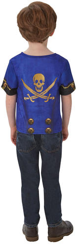 Pirate Shirt Boys Fancy Dress Caribbean Buccaneer Book Day Week Kids Costume Top