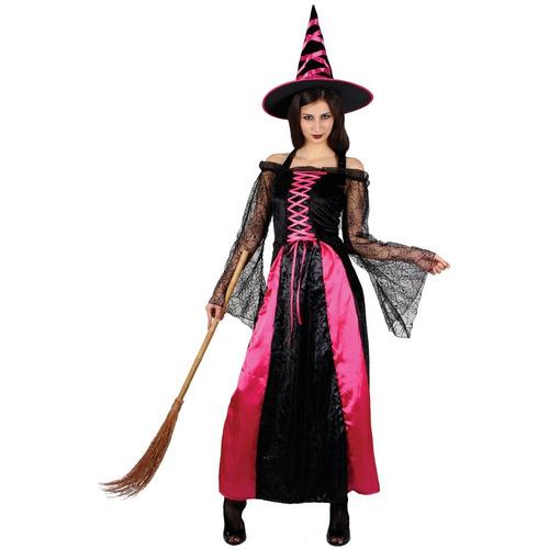 Mystical Spellbound Witches Halloween Fancy Dress Ladies Witch Costume Outfit