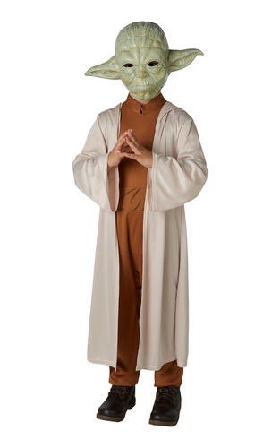 Yoda Boys Fancy Dress Star Wars Jedi Scifi Film Book Day Kids Childs Costume New