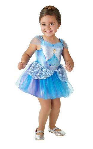 Ballerina Cinderella Girls Classic Disney Princess Fancy Dress Child Costume New