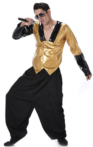 MC Hammer Hip Hop Da Uomo Costume Rapper Musica Celebrità Adulti Costume Outfit