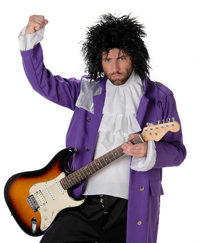Purple Rain Prince Mens Fancy Dress 1980s Pop Icon Celebrity Adults Costume New