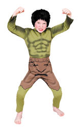 View Item Boys Deluxe Hulk Superhero Fancy Dress Costume