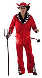View Item Men's Halloween Devil Pimp Fancy Dress Costume