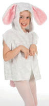 View Item Kid's White Rabbit Fur Tabard Fancy Dress Costume