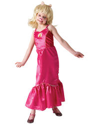 View Item Girls Deluxe Officially Licensed The Muppets Miss Piggy Fancy Dress Costume