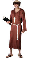 View Item Men's Monk of the Abbey Brown Fancy Dress Costume