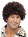 View Item Men's 1970s Disco Dude Brown Afro Wig