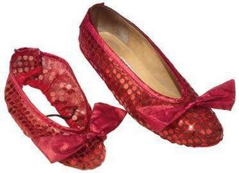 View Item Girls' Dorothy Wizard of Oz Ruby Slipper Covers