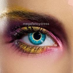 View Item Fusion Yellow and Blue Fashion Contact Lenses Adult Eye Accessories