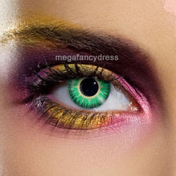 View Item Fusion Green and Yellow Fashion Contact Lenses Adult Eye Accessories