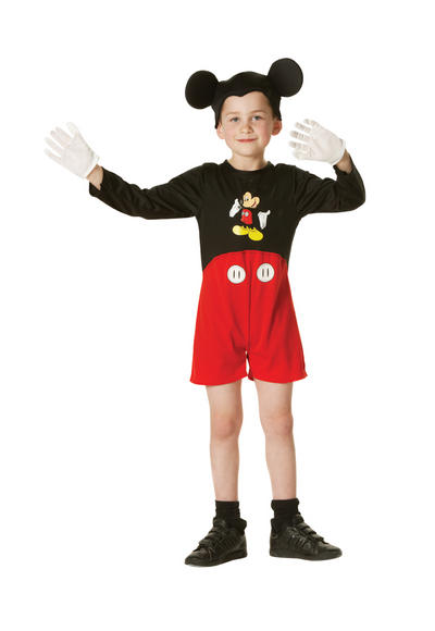 Kids Official Disney Classic Mickey Mouse Fancy Dress Costume