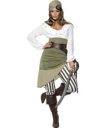 View Item Ladies Shipmate Sweetie Pirate Fancy Dress Costume