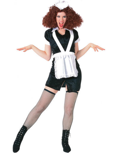 Ladies Rocky Horror Show Magenta Fancy Dress Costume