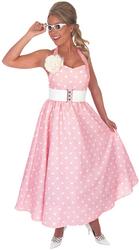 View Item Ladies 1950s Pink Prom Dress Fancy Dress Costume