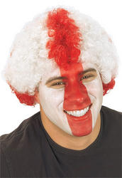 View Item St George's Cross Afro England Wig