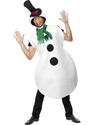 View Item Adult's Christmas Snowman Fancy Dress Costume