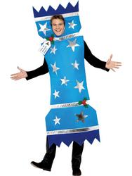 View Item Adult's Blue Christmas Cracker Fancy Dress Costume