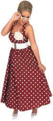 View Item Ladies 1950s Red Prom Dress Costume
