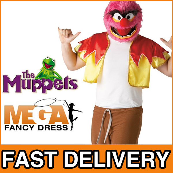Men's The Muppets Animal Fancy Dress Disney 1980s TV Halloween Adult