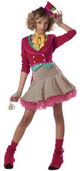 View Item Girl's Teen Mad Hatter Fancy Dress Costume