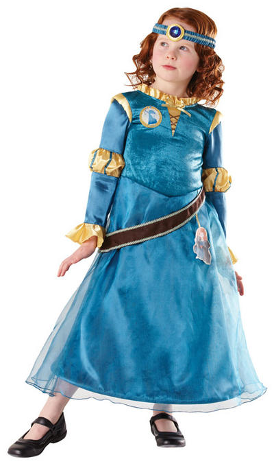 View Item Girl's Brave Merida Deluxe Disney Fancy Dress Costume