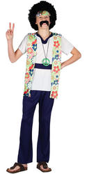 View Item Boys Teen Peace Man Hippie Fancy Dress Costume