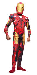 View Item Boy's Iron Man Deluxe Muscle Chest Fancy Dress Costume