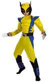 View Item Boy's Deluxe Wolverine Muscle Chest Fancy Dress Costume