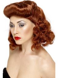 View Item Ladies' Auburn Pin Up Girl Wig