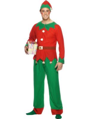 Adult's Christmas Elf Fancy Dress Costume