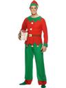 View Item Adult's Christmas Elf Fancy Dress Costume