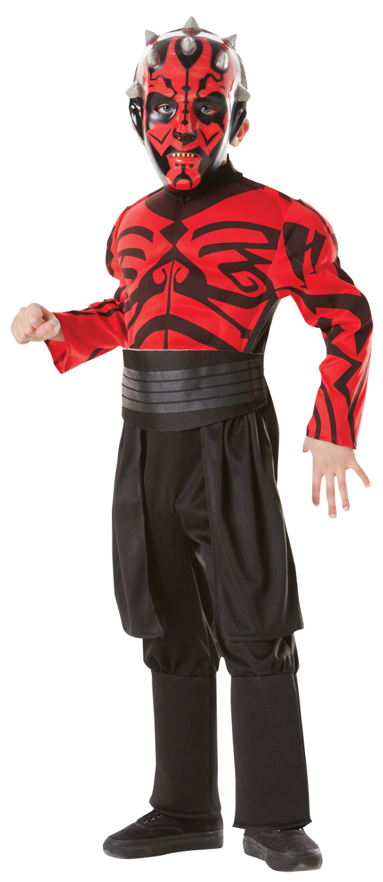 Kinder Jungen Kostüm Deluxe Star Wars Darth Maul Alter 3 Bis 8 Jahre eBay