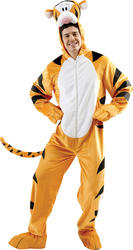 View Item Adults' Deluxe Tigger Fancy Dress Costume