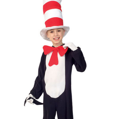 fancy dress cat in the hat