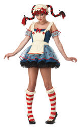 View Item Girl's Rag Doll Fancy Dress Costume