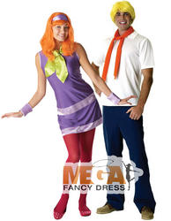 View Item Ladies' Licensed Daphne & Fred Scooby Doo Couples Costume