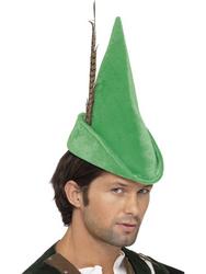 View Item Deluxe Robin Hood Green Hat with Feather