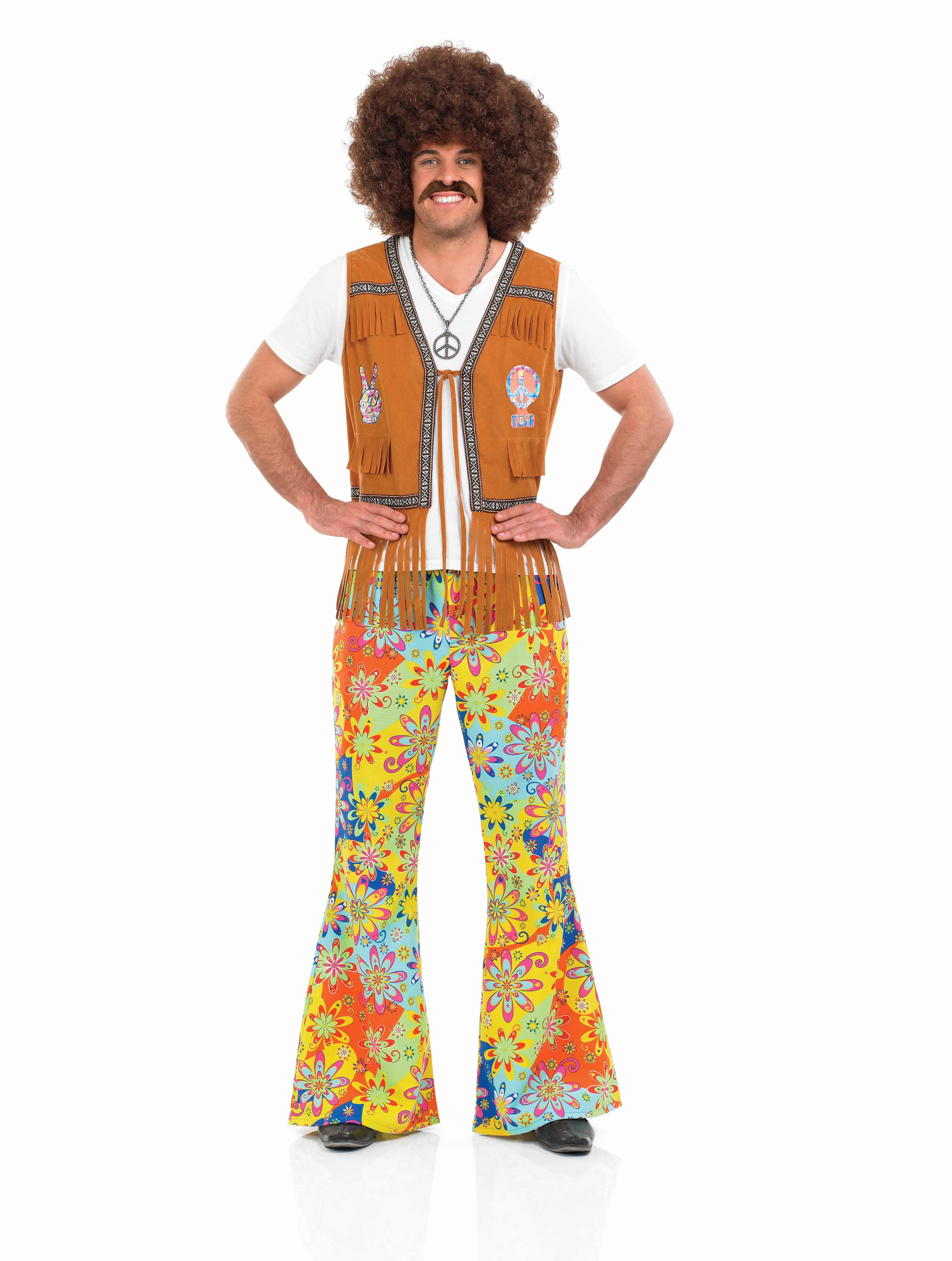 1960s Hippie Clothing Men's 60s hippie psychedelic