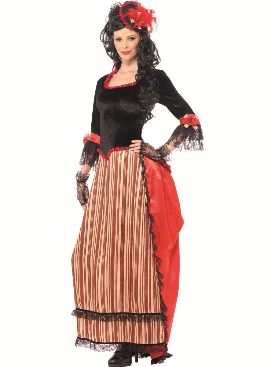 Old+West+Saloon+Girl+Dresses Wild West Sweetheart Ladies Western Saloon Girl Fancy Dress Womens ...
