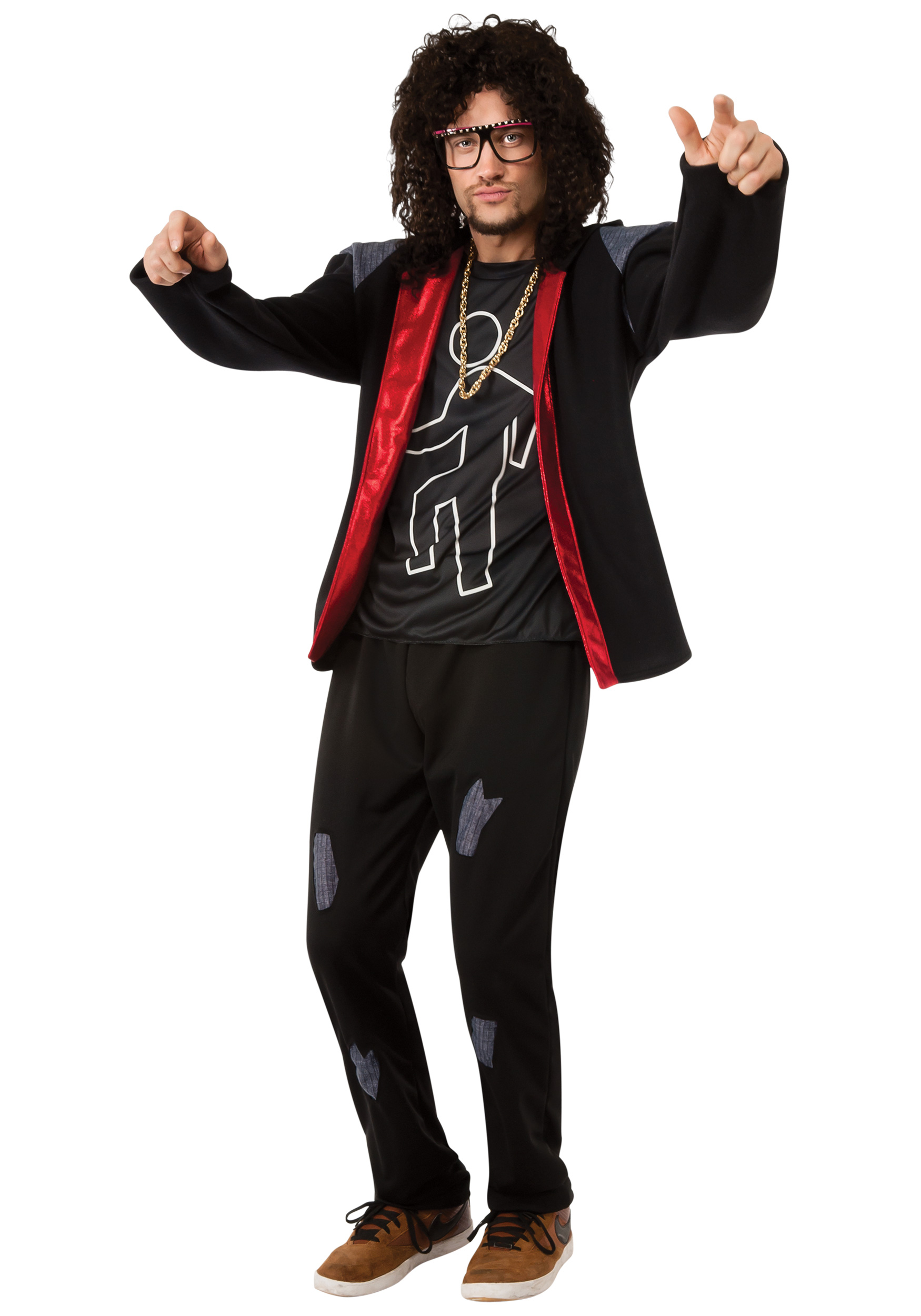 LMFAO Sky Blu Party Rock Celebrity Popstar Fancy Dress Mens Costume