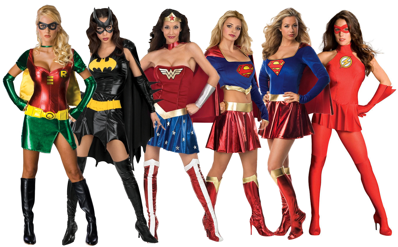 Sexy Superhero Costumes Womens Comic Book Movie Ladies Adult Fancy 