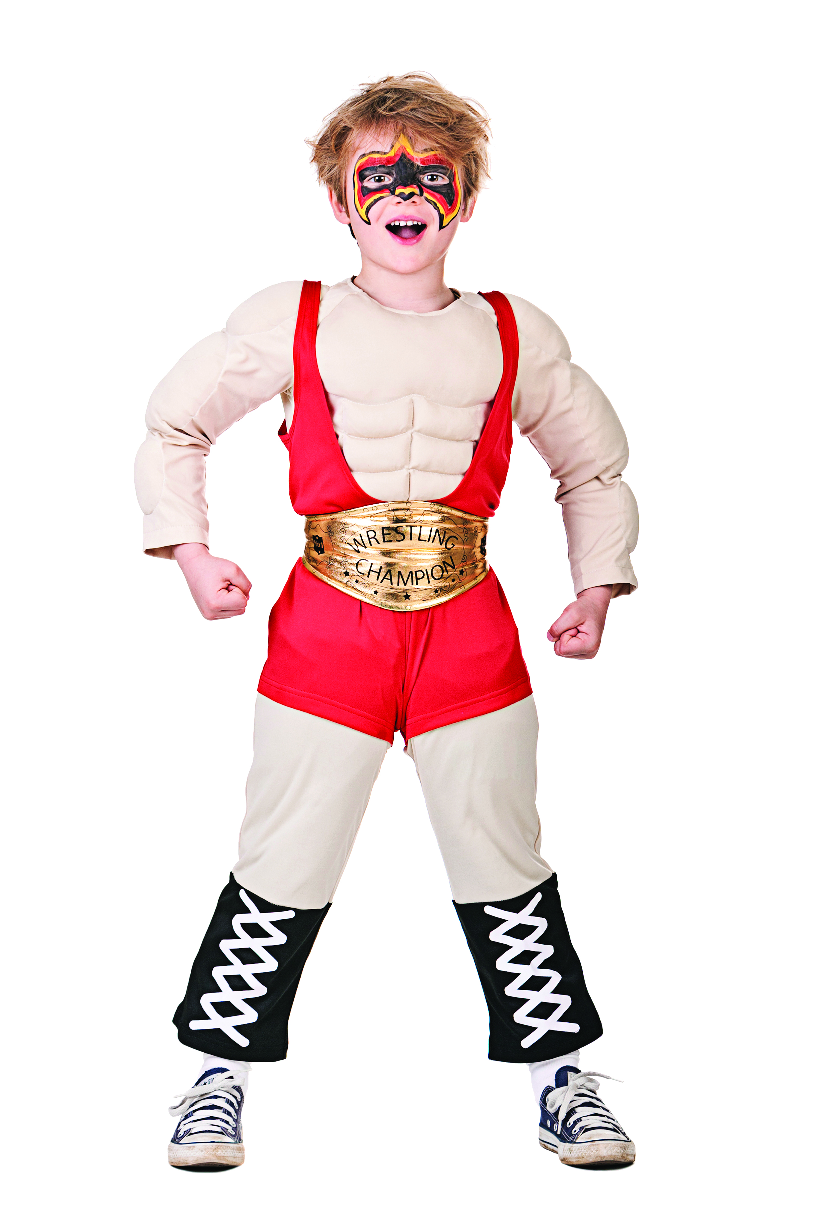 Wrestler Boy Fancy Dress Boys Sports Kids Champion Costume Outfit eBay