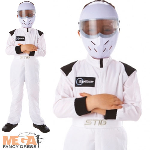 The Stig Boys Costume Top Gear TV Car Racing Uniform